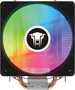 Jungle Leopard KF620 DGT ARGB CPU Air Cooler, Dual 120mm PWM Silent Fans, Digital Temperature Display, 6 Heat Pipes, for Intel LGA 115X/1200/1700/1851 and AMD AM4/AM5 (Black)